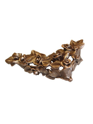 Clear-lacquered bronze vine for corner mounting 1267.BR