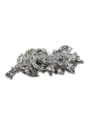 Nickel-plated bronze flower, chrome 1311.CR