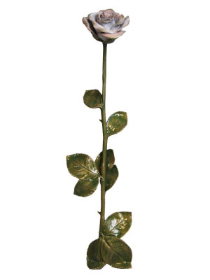 Lacquered bronze flower 1715.D3