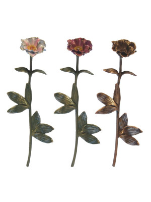 Lacquered bronze flower 1777.BR - 1777.D3 - 1777.D66