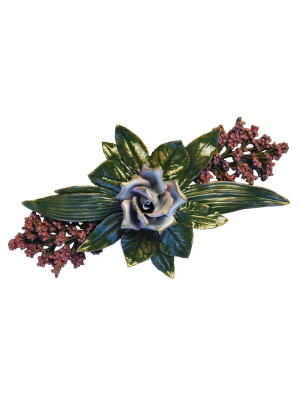 Lacquered bronze flower 1817.D3