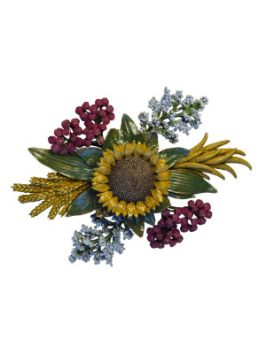 Lacquered bronze flower 1821.D66
