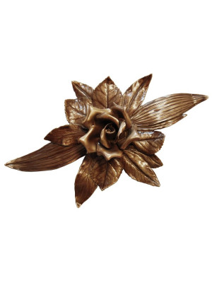 Clear-lacquered bronze flower 1823.BR