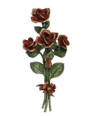 Lacquered bronze flower 1940.D27