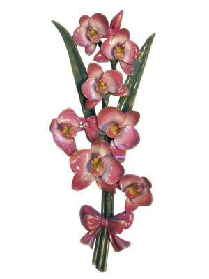 Lacquered bronze flower 1987.D66