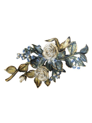 Clear-lacquered bronze flower 2155.D53