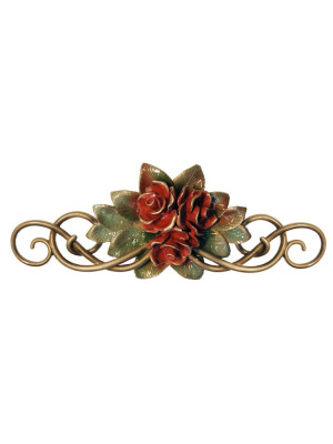 Lacquered bronze flower 2194.D27