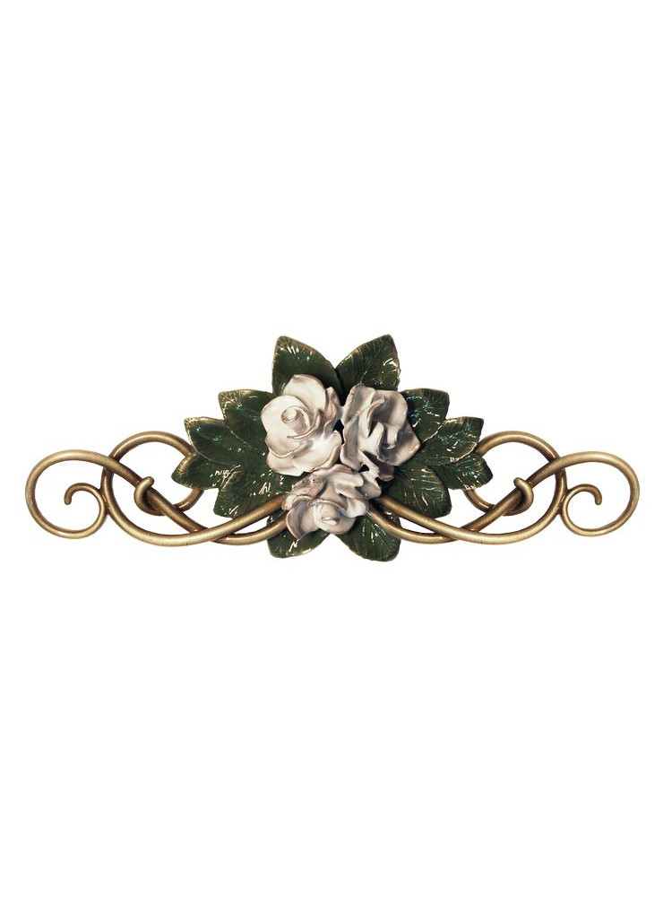 Lacquered bronze flower 2194.D33
