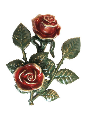 Lacquered bronze flower 6101.D27