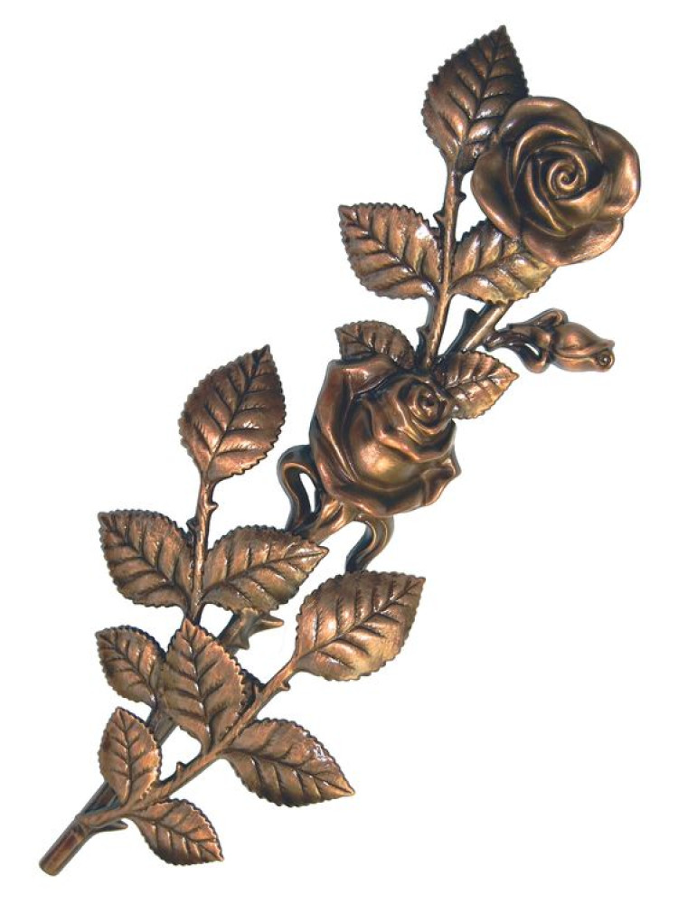 Clear-lacquered bronze flower 6105.BR