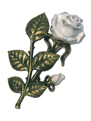 Lacquered bronze flower 6106.D33