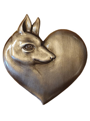 Clear-lacquered bronze decoration 2313.BR