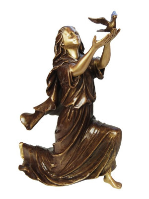 Large clear-lacquered bronze figure 1666.C.BR