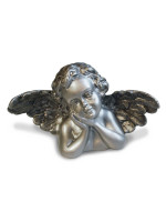Lakkert bronsefigur, aluminiumsfarge AL 1890.AL