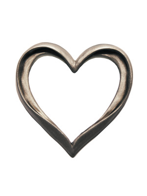 Aluminium-coloured lacquered bronze decoration 2198.AL