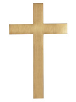 Clear-lacquered bronze cross 12.BR (8-16 cm)