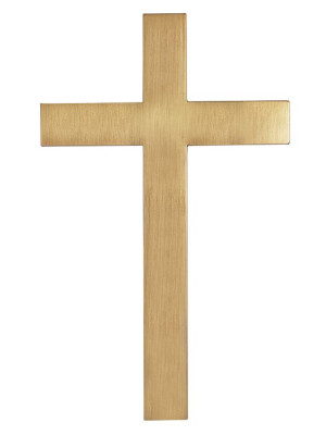 Clear-lacquered bronze cross 12.BR (8-16 cm)