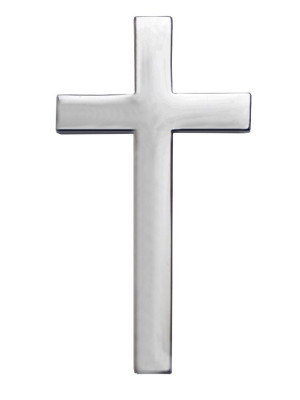 Nickel-plated bronze cross (chrome) 12.8.CR