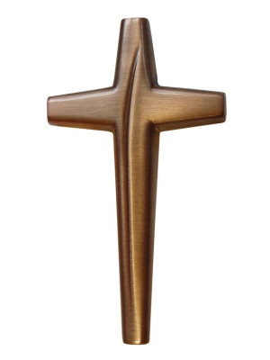Clear-lacquered bronze cross 1204.BR (15-20 cm)