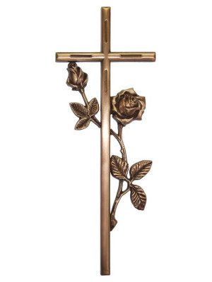 Clear-lacquered bronze cross 1324.40.R