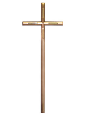 Clear-lacquered bronze cross 1324.40.O.BR - 1324.28.O.BR
