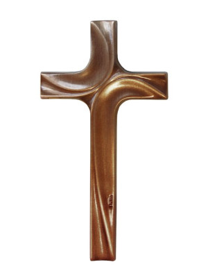 Clear-lacquered bronze cross 1336.BR (11-15 cm)