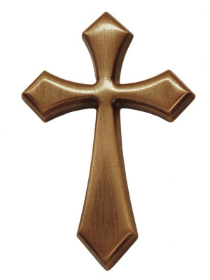 Clear-lacquered bronze cross Gotisk kors BR