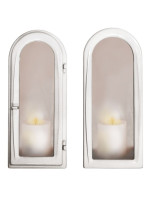 Integrated bronze lantern, lacquered Bianco 2080.32.BI