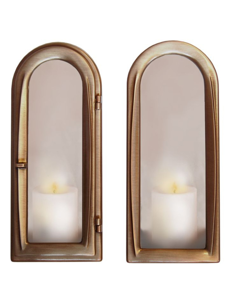 Integrated bronze lantern, clear lacquer 2080.32.BR