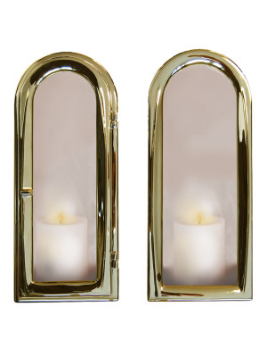Integrated bronze lantern, gold-plated 2080.32.OR