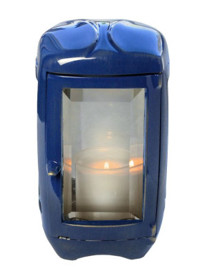 Lacquered bronze lantern Blu Marino 1129.BM - 1128.BM