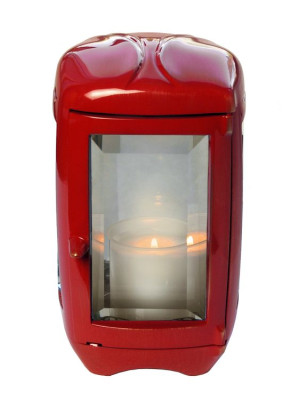 Lacquered bronze lantern Rosso 1128.RO - 1129.RO