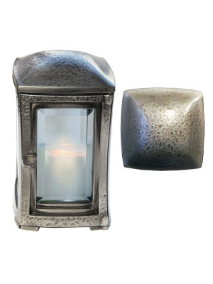 Aluminium-lacquered bronze lantern 781.AL