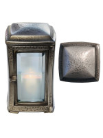 Aluminium-lacquered bronze lantern 782.AL
