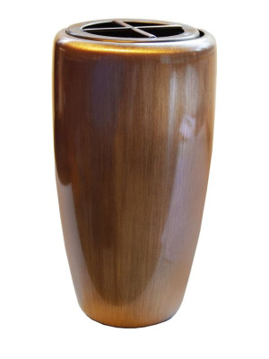 Clear-lacquered bronze vase 405.BR