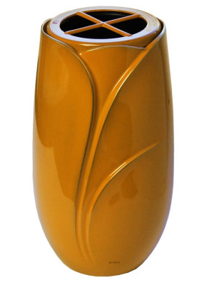 Lacquered bronze vase, Arancione 830.AR - 831.AR