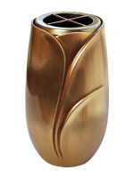 Clear-lacquered bronze vase 830.BR - 831.BR