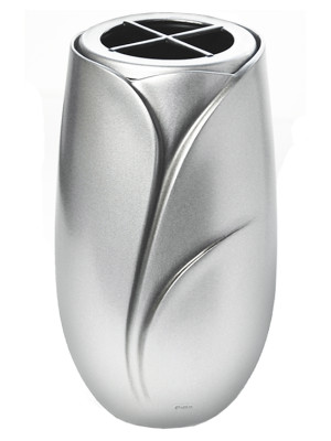 Lacquered vase - CS brushed steel 830.CS - 831.CS