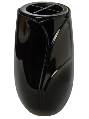 Lacquered bronze vase, Nero 830.NE - 831.NE