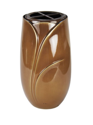 Lacquered bronze vase, Nocciola 830.NO - 831.NO