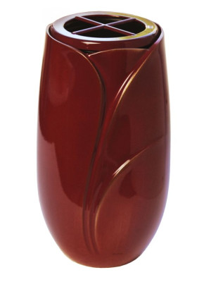 Lacquered bronze vase, Porpora 830.PO - 831.PO