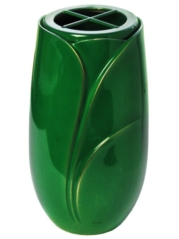 Lacquered bronze vase, Smeraldo 830.SM - 831.SM