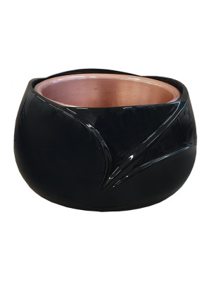 Lacquered urn or vase in bronze 855.NE