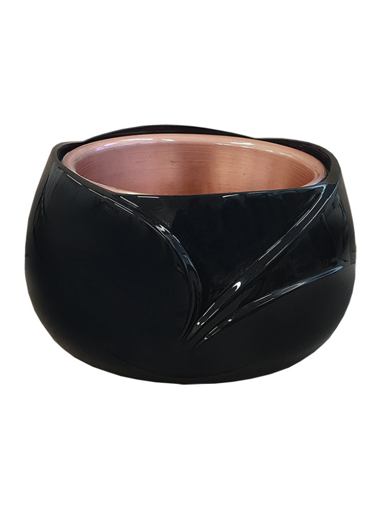 Lakkert urne eller vase i bronse 855.NE