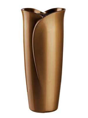 Clear-lacquered bronze vase 906.BR