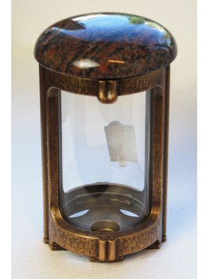 Bronze lantern with stone lid 0740.BR.aurora