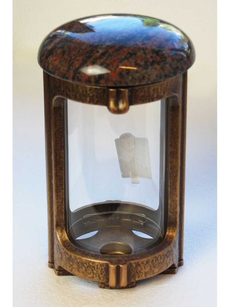 Bronze lantern with stone lid 0740.BR.aurora