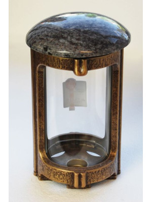 Bronze lantern with stone lid 0740.BR.orion