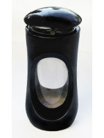 Polished stone lantern - Black Granite