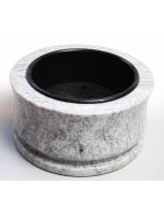 Polished stone urn – Light Gneiss